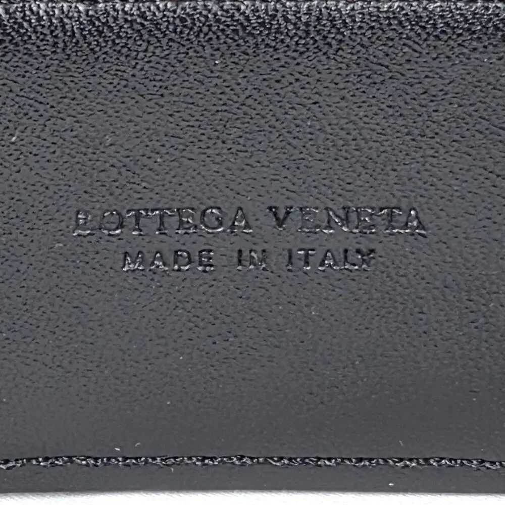 BOTTEGA VENETA INTRECCIATO LEATHER BELT – 100 CM / 40 IN – BLACK – MADE IN ITALY